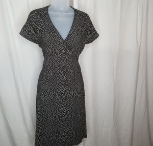 Black and white printed dress